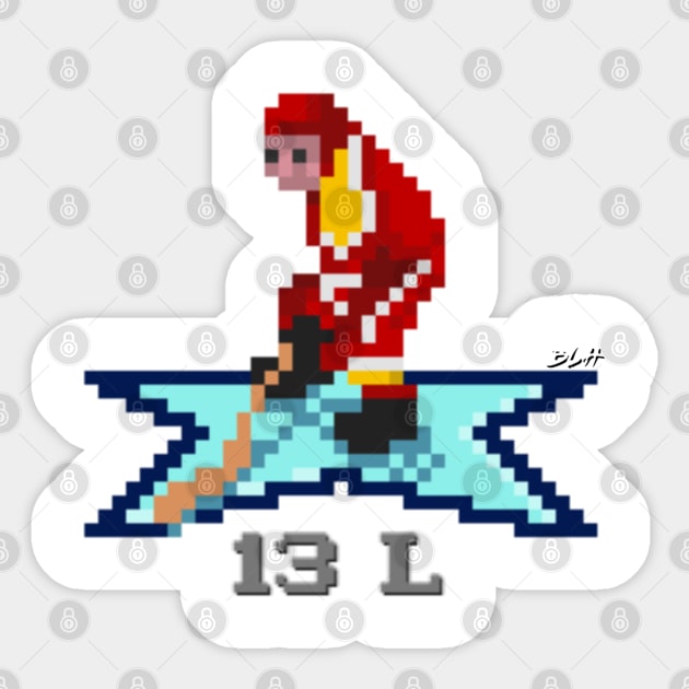 NHL 94 Shirt - CGY #13 Sticker by Beerleagueheroes.com Merch Store